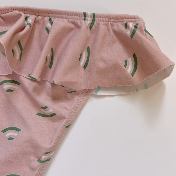 Hello Simone Pink 2-Piece Ruffle Swimsuit Size 4 Years - Picture 6 of 15